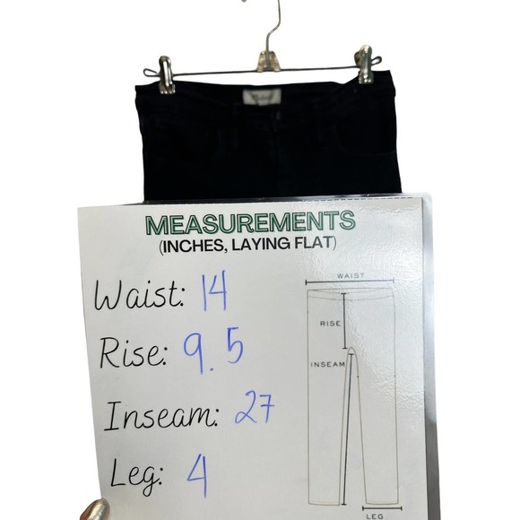 Madewell Mid-rise Jeans Women’s sz.‎ 27 Black Bennet Wash Roadtripper Skinny - Picture 7 of 12